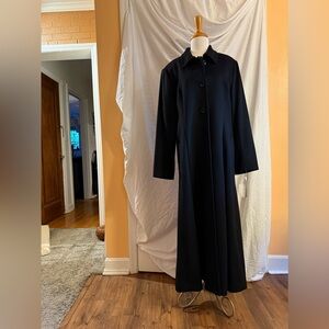 Elegant Black Cashmere Coat for Women
